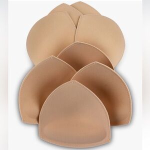 SERMICLE Bra Pad Inserts 4 Pairs, Bra Pads Sewn Padded for Sports Bra A/B